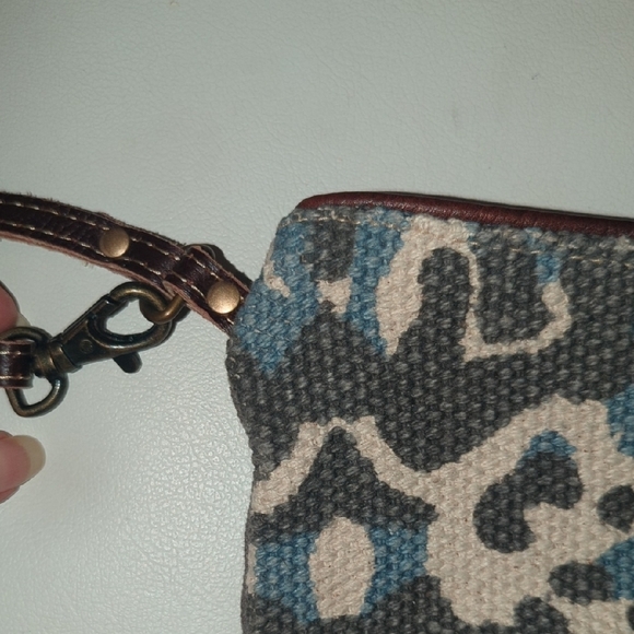 Myra Stylish Gray and Blue Women's Bag - Picture 4 of 7